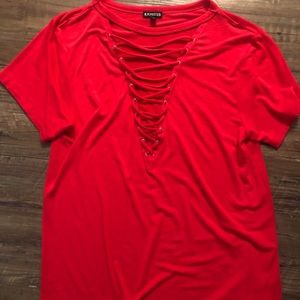 Express Top with the Laced Detail